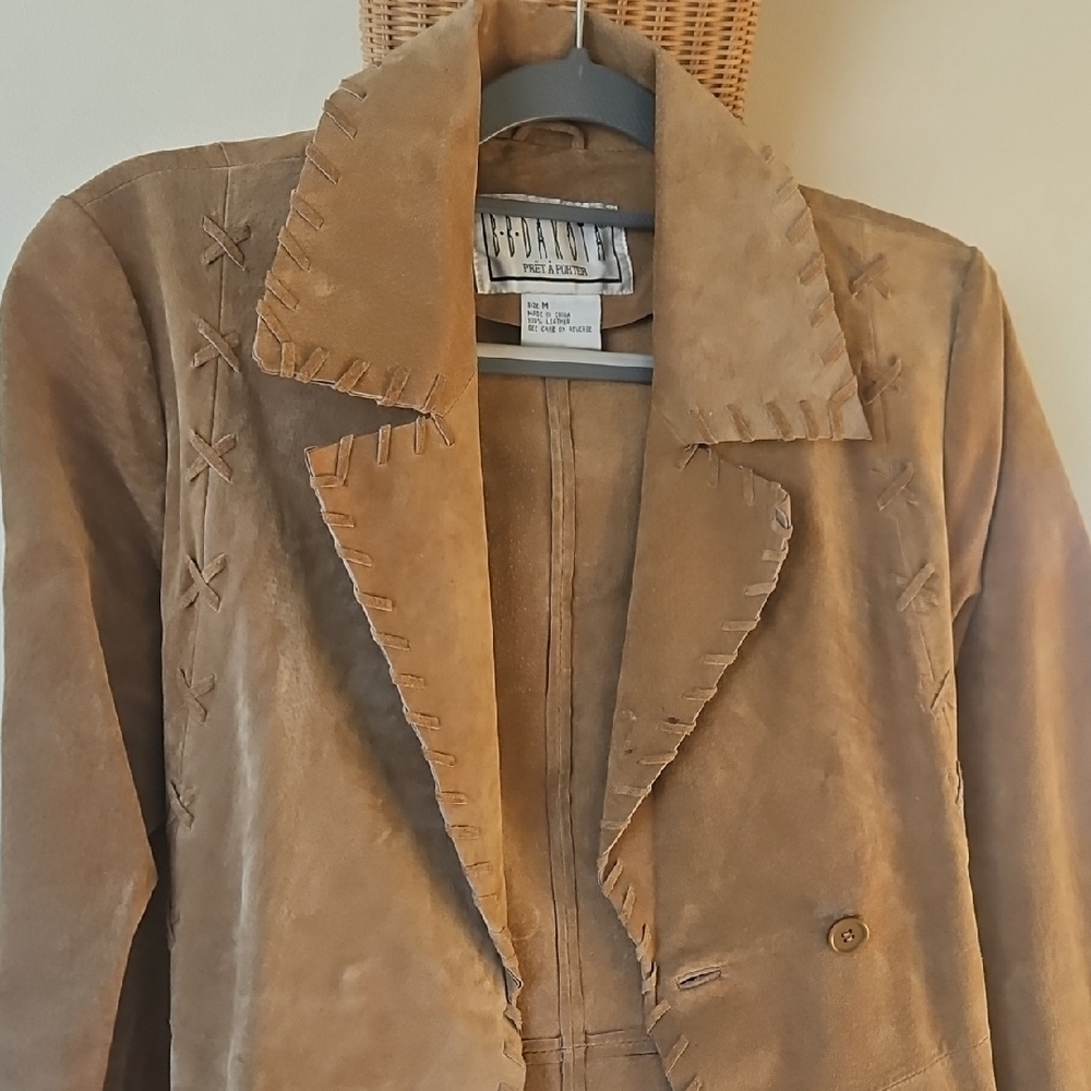 100%  B.B.DAKOTA Leather Jacket